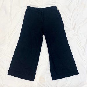 Old Navy Black Linen Culotte Pants Size Small